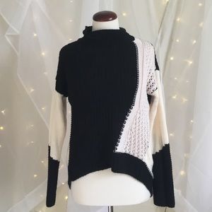 Black and white sweater